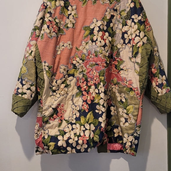 Floral Women's Jacket Handmade - Picture 2 of 7